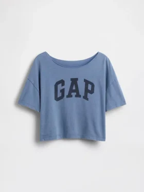 Παιδικό φαρδύ T-shirt με φαρδύ λαιμό