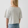 Παιδικό φαρδύ T-shirt με φαρδύ λαιμό