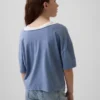Παιδικό φαρδύ T-shirt με φαρδύ λαιμό