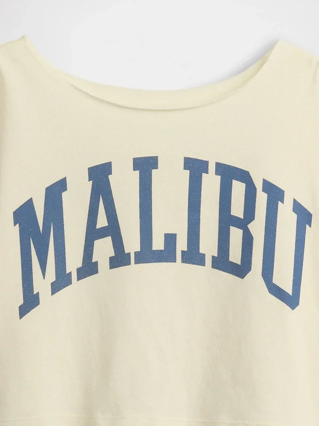 Παιδικό φαρδύ T-shirt με φαρδύ λαιμό