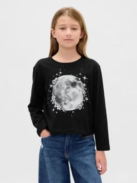 Παιδικό φαρδύ T-shirt με γραφικά