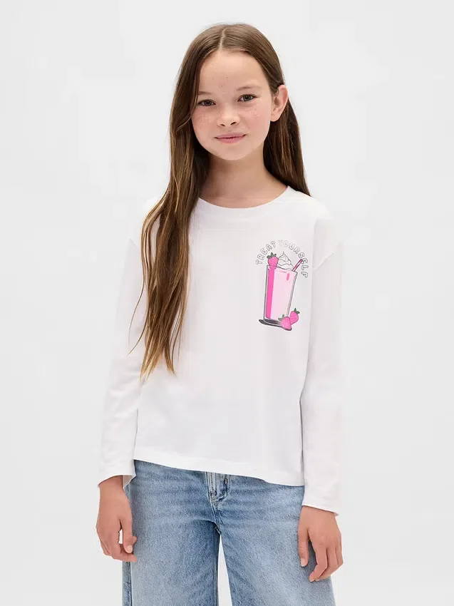 Παιδικό φαρδύ T-shirt με γραφικά