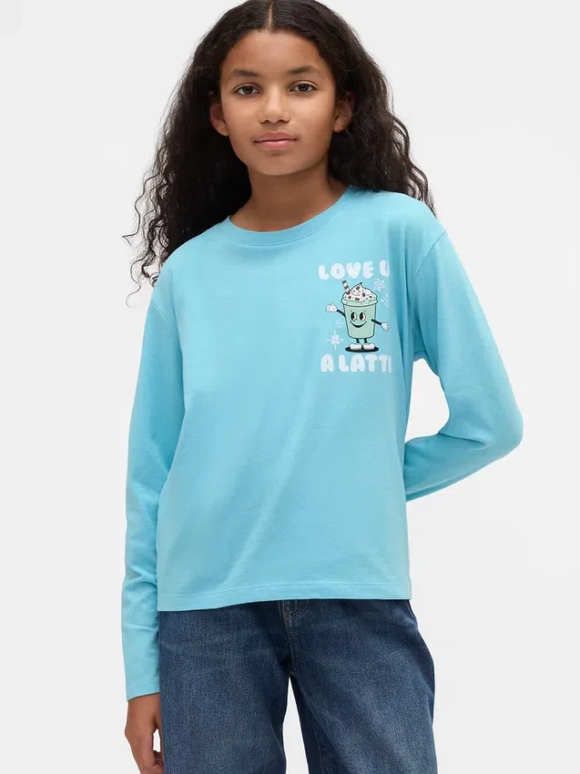 Παιδικό φαρδύ T-shirt με γραφικά