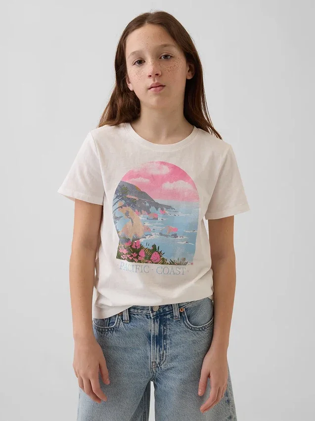 Παιδικό φαρδύ T-shirt με γραφικά