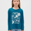 Παιδικό φαρδύ T-shirt με γραφικά