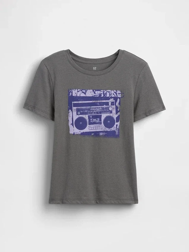 Παιδικό φαρδύ T-shirt με γραφικά