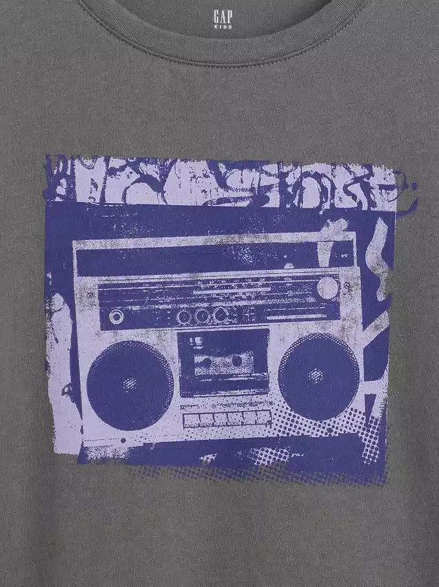 Παιδικό φαρδύ T-shirt με γραφικά