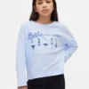 Παιδικό φαρδύ T-shirt με γραφικά Barbie