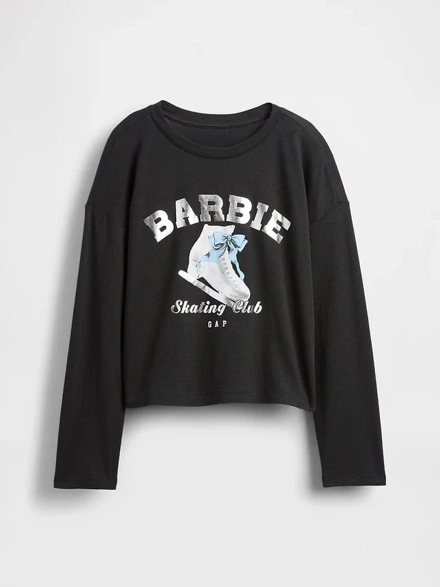 Παιδικό φαρδύ T-shirt με γραφικά Barbie