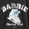 Παιδικό φαρδύ T-shirt με γραφικά Barbie