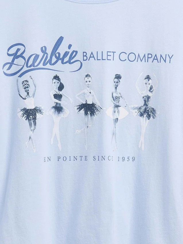 Παιδικό φαρδύ T-shirt με γραφικά Barbie