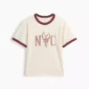 Παιδικό φαρδύ T-shirt με γραφικά και ρίγες «New York»