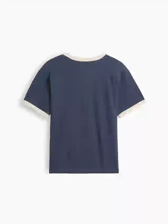 Παιδικό φαρδύ T-shirt με γραφικά και ρίγες «New York»