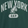 Παιδικό φαρδύ T-shirt με γραφικά και ρίγες «New York»