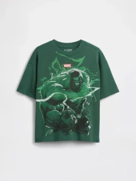 Παιδικό φαρδύ T-shirt με γραφικά Marvel