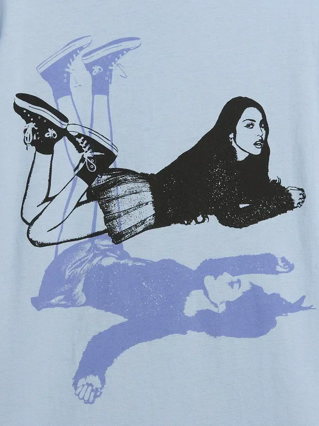 Παιδικό φαρδύ T-shirt με γραφικά της Olivia Rodrigo