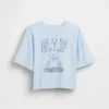 Παιδικό φαρδύ T-shirt με γραφικό λογότυπο