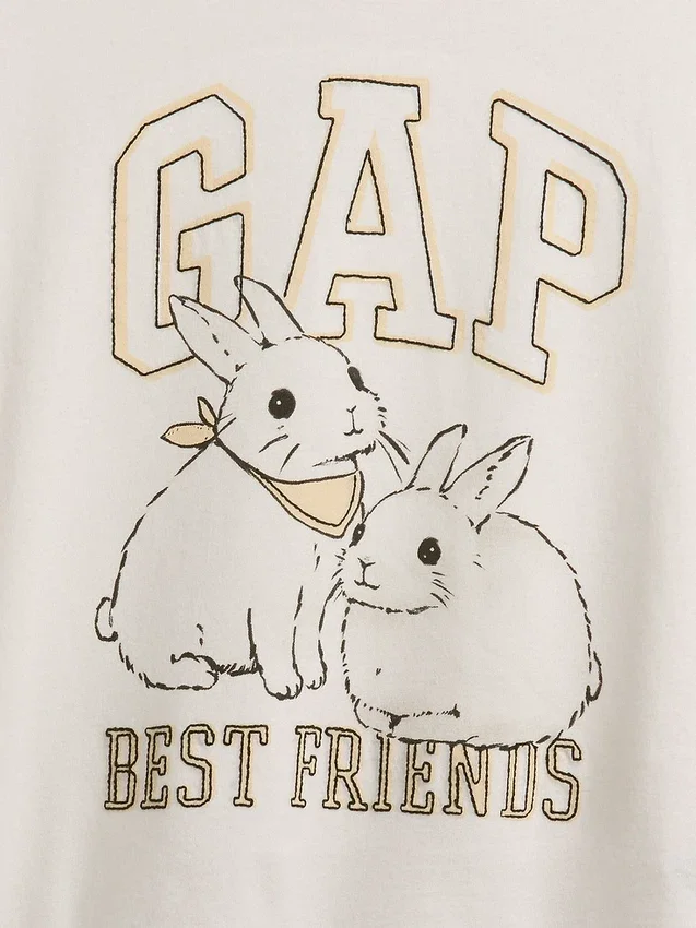 Παιδικό φαρδύ T-shirt με γραφικό λογότυπο