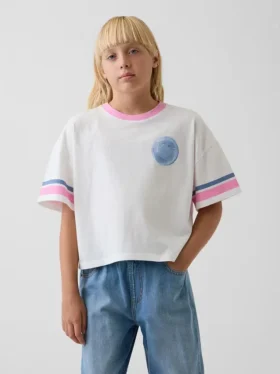 Παιδικό φαρδύ T-shirt με γραφικό σχέδιο