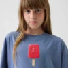 Παιδικό φαρδύ T-shirt με γραφικό σχέδιο