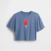 Παιδικό φαρδύ T-shirt με γραφικό σχέδιο