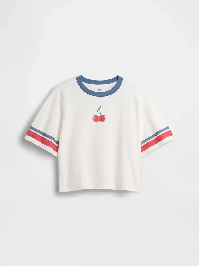 Παιδικό φαρδύ T-shirt με γραφικό σχέδιο
