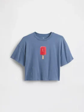 Παιδικό φαρδύ T-shirt με γραφικό σχέδιο