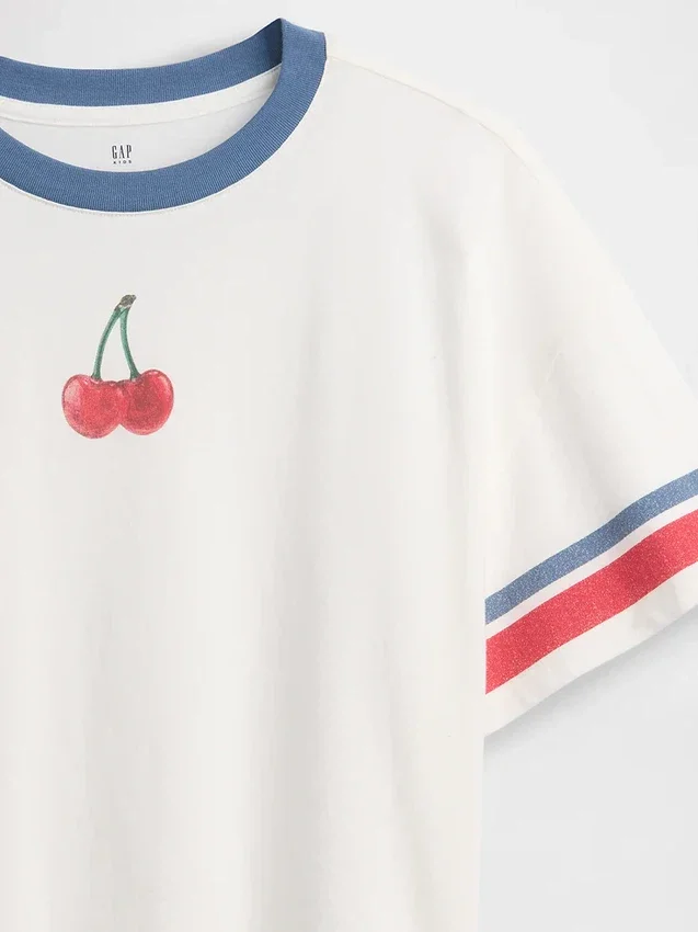 Παιδικό φαρδύ T-shirt με γραφικό σχέδιο