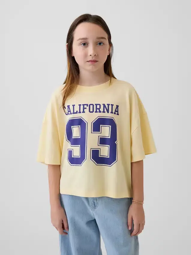 Παιδικό φαρδύ T-shirt με λογότυπα πολιτειών