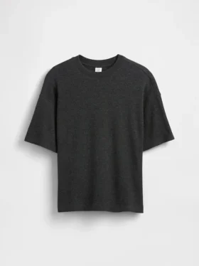 Παιδικό φαρδύ T-shirt με πλέξη «βάφλας»