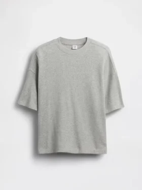 Παιδικό φαρδύ T-shirt με πλέξη «βάφλας»