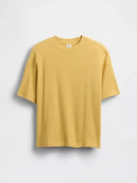 Παιδικό φαρδύ T-shirt με πλέξη «βάφλας»
