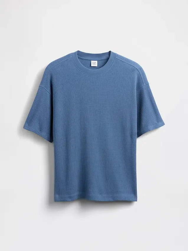 Παιδικό φαρδύ T-shirt με πλέξη «βάφλας»