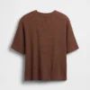 Παιδικό φαρδύ T-shirt με πλέξη «βάφλας»
