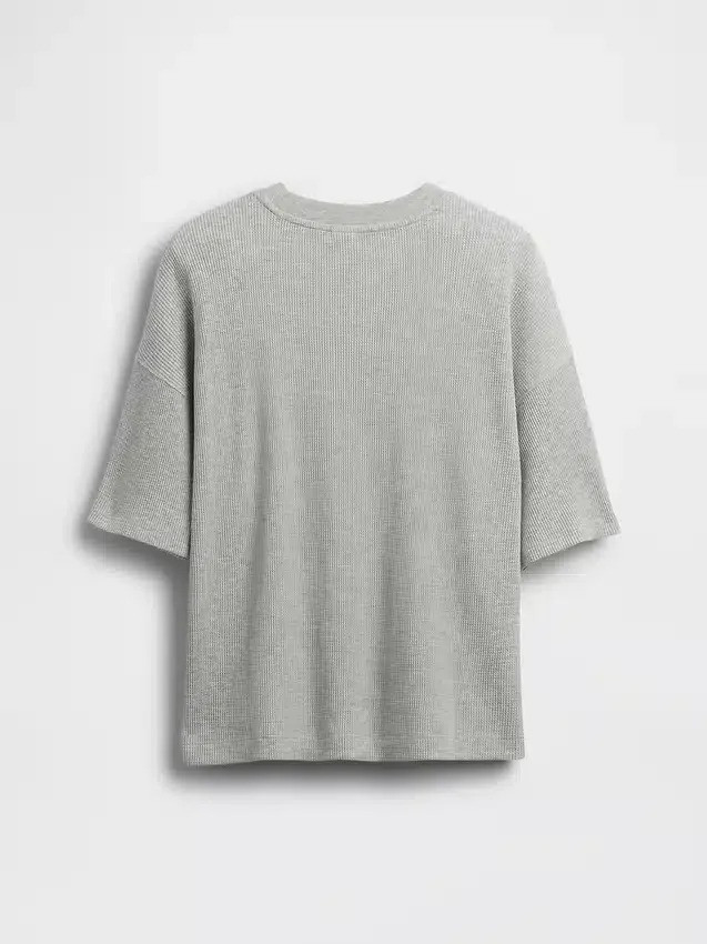 Παιδικό φαρδύ T-shirt με πλέξη «βάφλας»