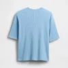 Παιδικό φαρδύ T-shirt με πλέξη «βάφλας»