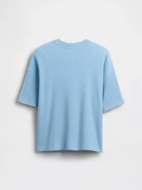 Παιδικό φαρδύ T-shirt με πλέξη «βάφλας»