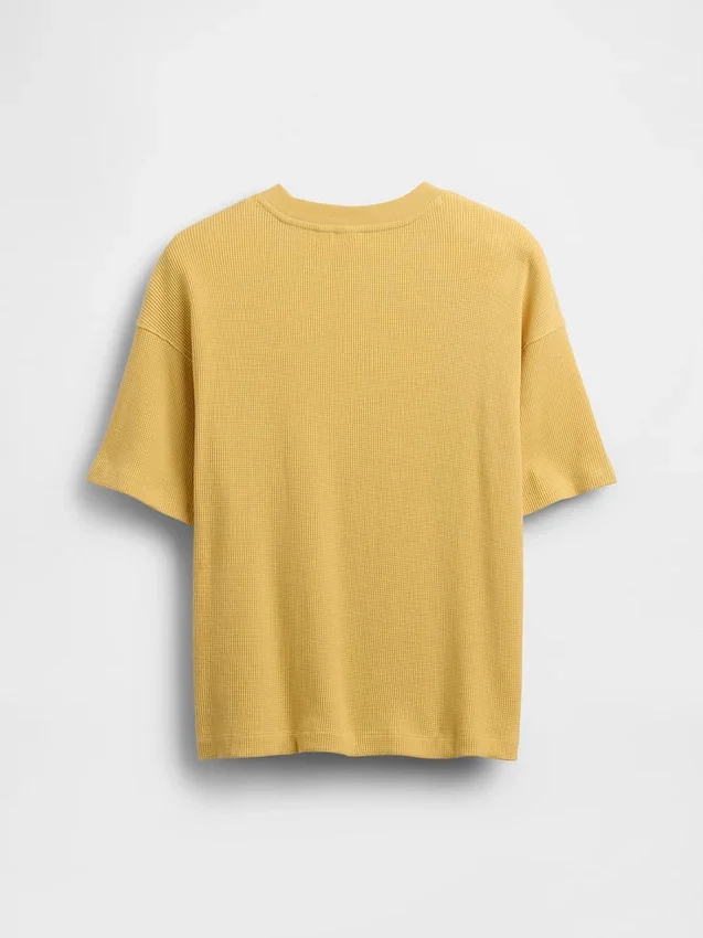 Παιδικό φαρδύ T-shirt με πλέξη «βάφλας»