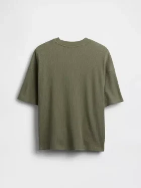 Παιδικό φαρδύ T-shirt με πλέξη «βάφλας»