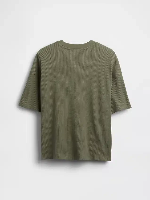 Παιδικό φαρδύ T-shirt με πλέξη «βάφλας»