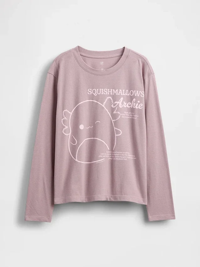 Παιδικό φαρδύ T-shirt με σχέδια Squishmallow