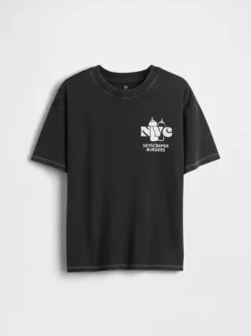 Παιδικό φαρδύ T-shirt με σχέδιο