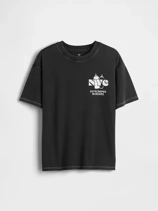 Παιδικό φαρδύ T-shirt με σχέδιο