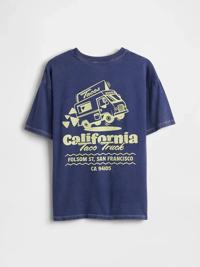 Παιδικό φαρδύ T-shirt με σχέδιο