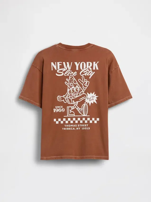 Παιδικό φαρδύ T-shirt με σχέδιο