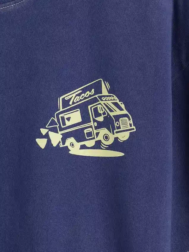 Παιδικό φαρδύ T-shirt με σχέδιο