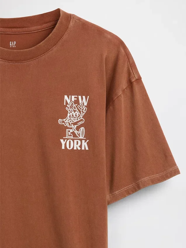 Παιδικό φαρδύ T-shirt με σχέδιο