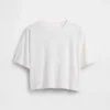 Παιδικό φαρδύ T-shirt σε τετράγωνη γραμμή