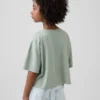 Παιδικό φαρδύ T-shirt σε τετράγωνη γραμμή
