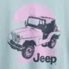 Παιδικό φαρδύ T-shirt σε τετράγωνη γραμμή